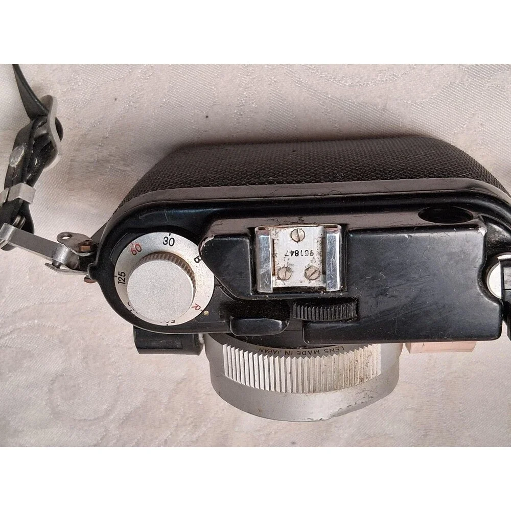 Vintage W-Nikkor 3.5cm F/2.5 Black Camera Lens Body Strap Display Decor